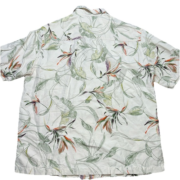 Tori Richard Hawaiian Men's‎  Medium Button Up Short Sleeve, Silk Linen Blend - Picture 6 of 8
